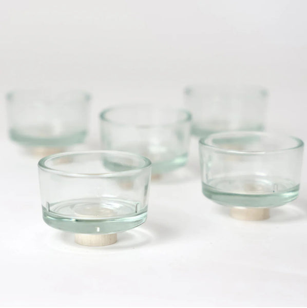 Tealight holder glass (Pack of 5)