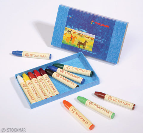 Stockmar Wax Crayons - 12 Colors @ 大樹孩子生活館             Tree Children's Lodge, Hong Kong