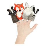 Woodland Animals Finger Puppets - Badger