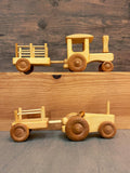 Small tractor with trailer